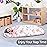 Primlect Thickened Toddler Nap Mat with Removable Pillow and Minky Blanket, Extra Large 55\'\'x35\'\' Sleeping Bag, Washable, Roll up, Perfect for Daycare, Preschool, Kindergarten, Boys and Girls Flowers