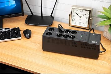 APC Back-UPS - BE650G2-GR - UPS 650VA, Black, (8 Outlets, Surge Protected, 1 USB Charging Port)