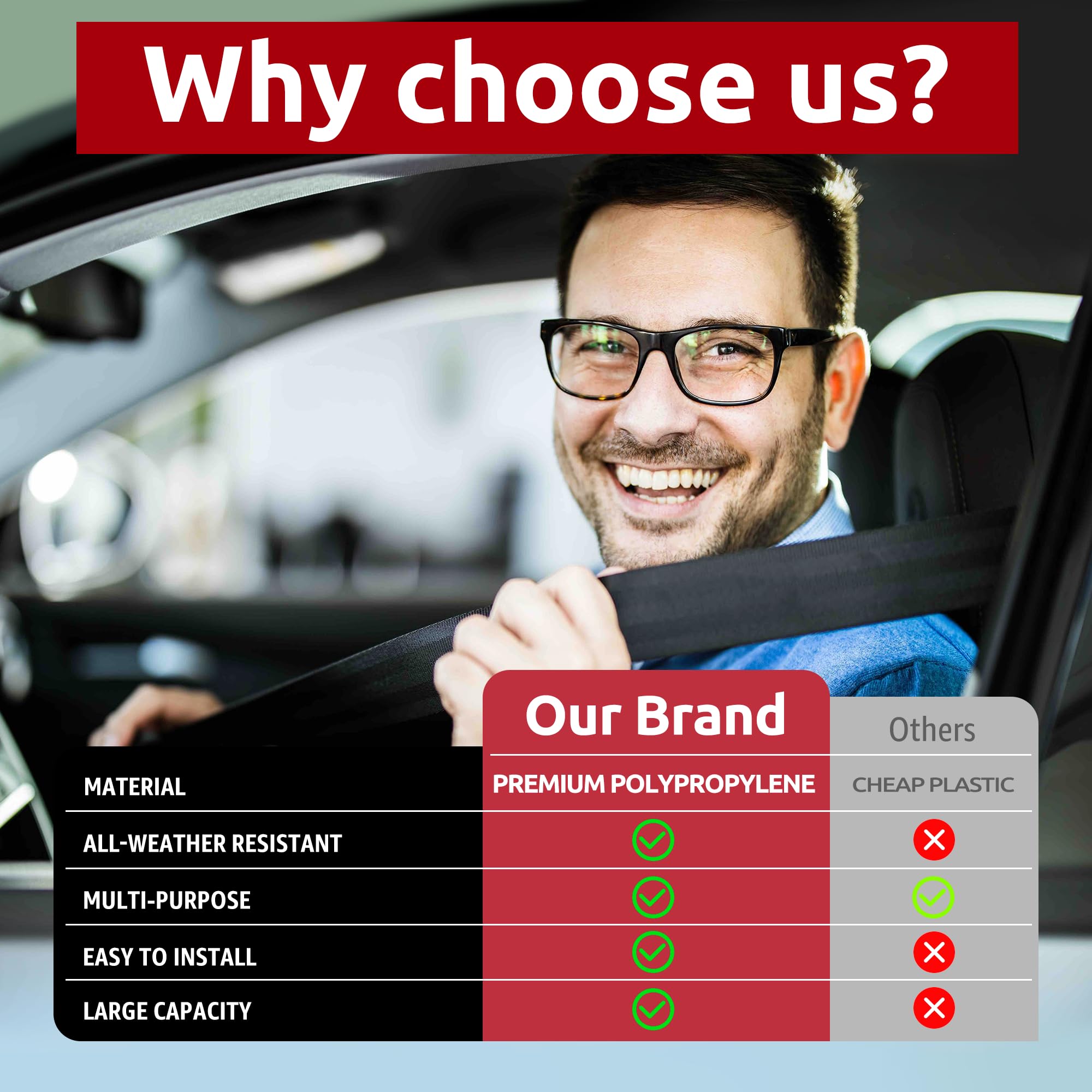 Red de Carga de Malla Estilo sobre para Maletero para Toyota Camry 2018-2025, Accesorios de Coche, Organizador y Almacenamiento de Maletero Premium, Red de Carga para sedán, Organizador de vehículo