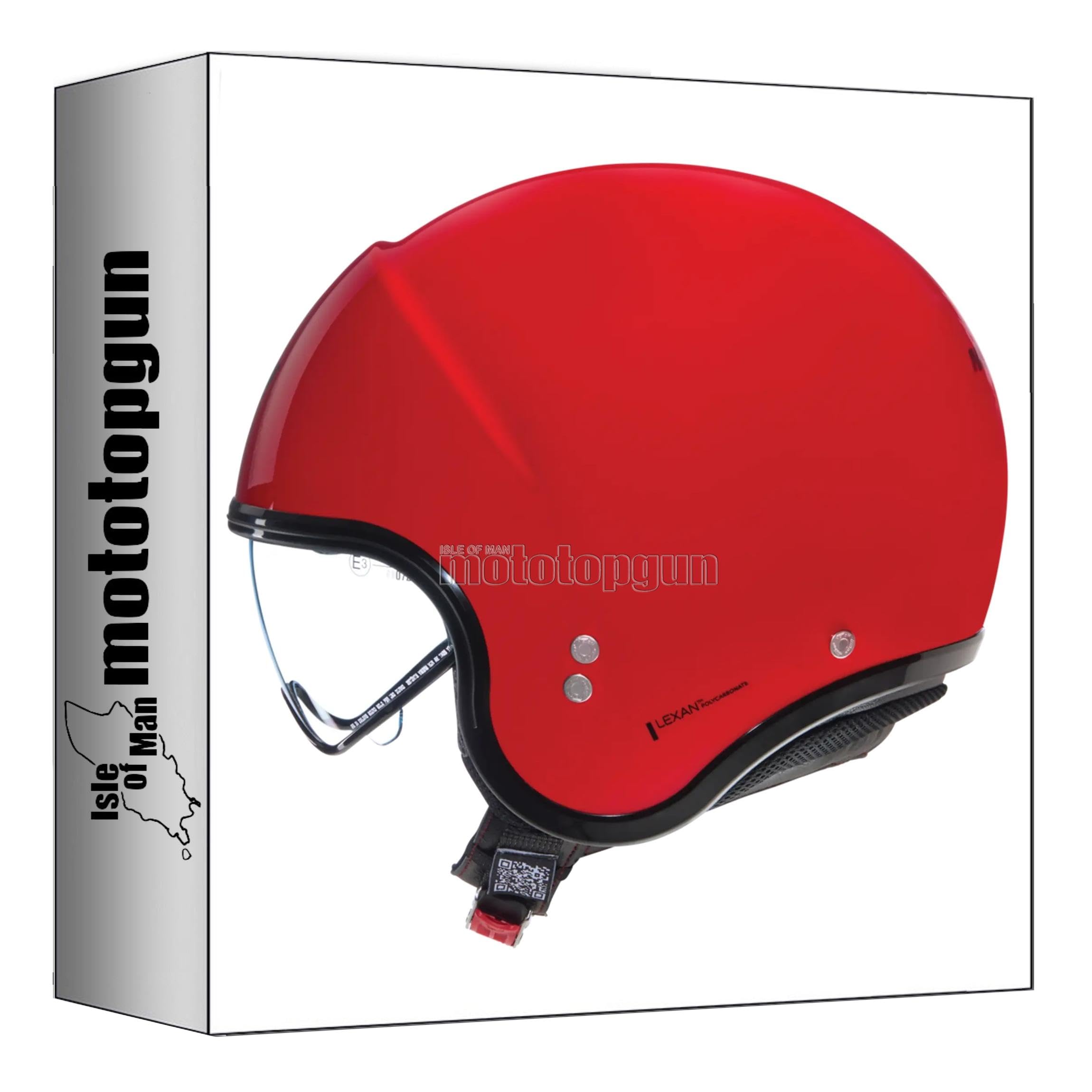 Casque Moto Jet Nolan N21 Rouge Classico Taille S - 5
