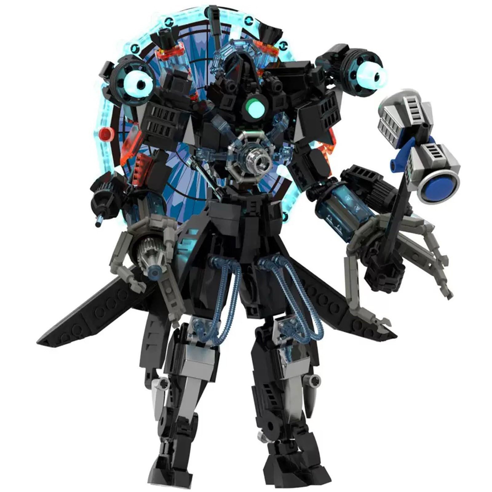 LCTM Toilet Titan Building Blocks Toy Cameraman Speakerman Clock TV Man Monitor Action Figure Model Horror Game Multiverse Upgraded Adults Kids Fans Collectible Animation Birthday Gift ﻿ B