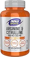 Vista 1 de Now Cápsulas vegetales de arginina y citrulina de alimentos