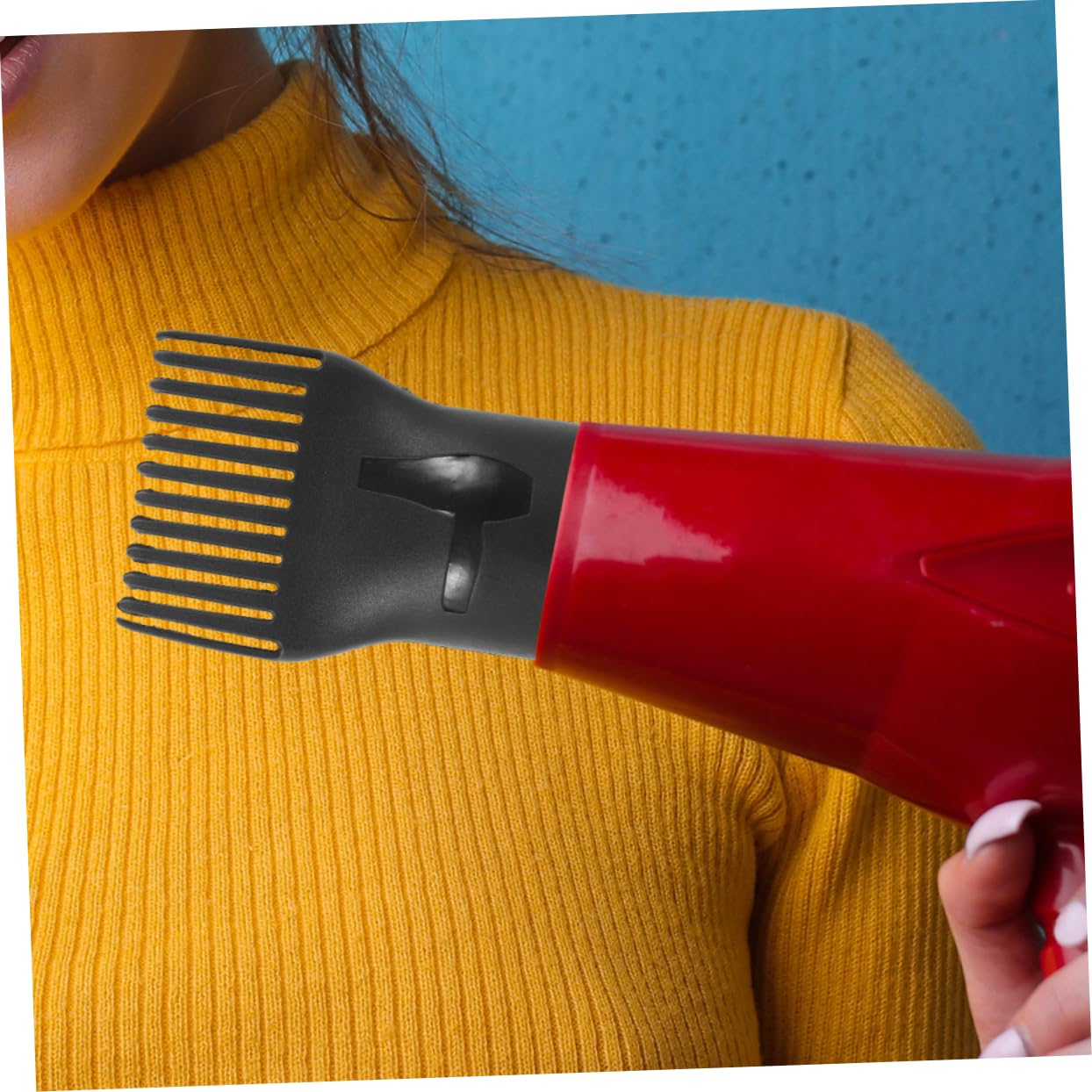 5pcs Hair Dryer Comb Attachment Heat Resistant Nozzle for Curly Hair Multifunctional Blow Dryer Comb for Styling Travel Everyday Use