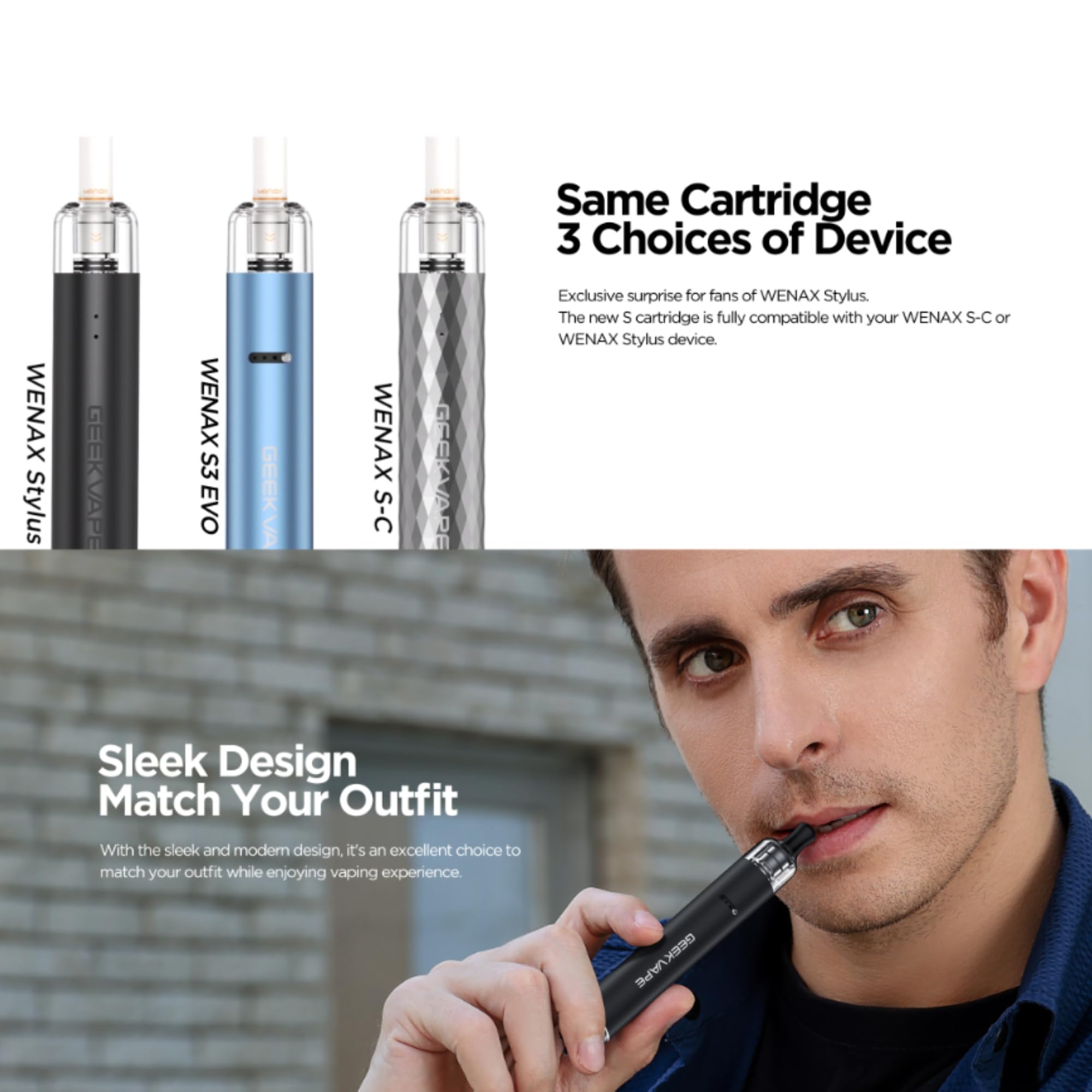 Geekvape Wenax S Cartridge Geekvape S Cartridges Tight & Mellow MTL Flavor-Geekvape  Wenax M2 Pod System Kit : r/Smokstore