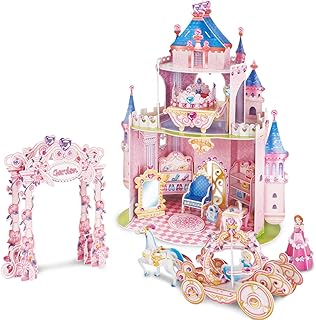 بازل ثلاثي الابعاد على شكل حديقة الاميرة من كيوبك فن - 92 قطعة، 5 سنوات فاكثر