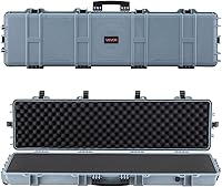 Vista 22 de VEVOR Rifle Case, Rifle Hard Case with 4 Layers Fully-protective Foams, Lockable Hard Gun Case with Wheels, IP67 Waterproof & Crushproof, for Rifles