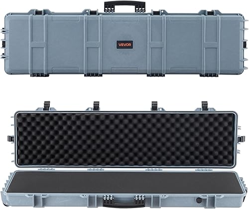 Miniatura 22 de VEVOR Rifle Case, Rifle Hard Case with 4 Layers Fully-protective Foams, Lockable Hard Gun Case with Wheels, IP67 Waterproof & Crushproof, for Rifles