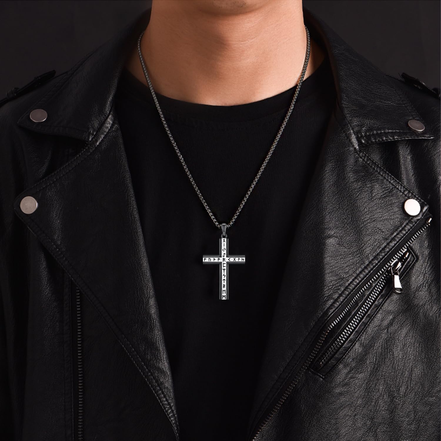 Midir&Etain Collana con ciondolo a forma di croce religiosa in argento Sterling, regalo per fidanzato e fidanzata