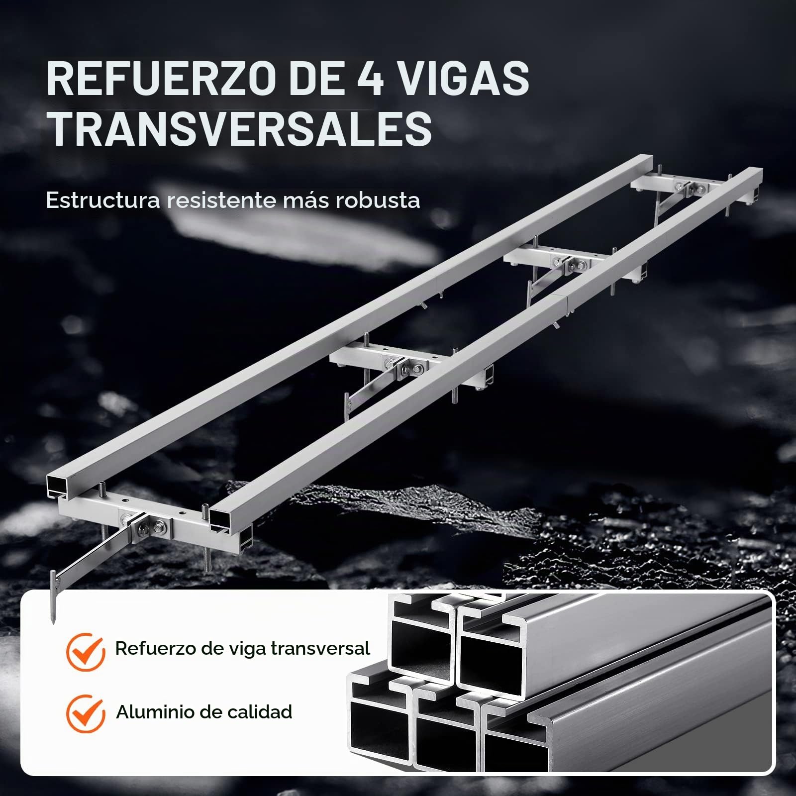 VEVOR Sistema de Guía de Riel de Molino Guía de Fresado de 9 pies 4 Kits de Barra Transversal Sistema de Riel de Aserradero de Aluminio Funciona con Aserraderos de Cadena para Carpinteros de Molinos