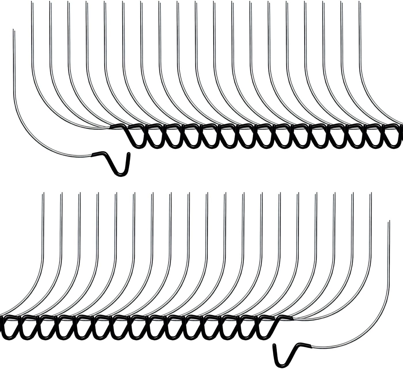 Picture Hangers Hooks 40Pcs for Drywall, Dipping Plastic Covered The Hooks Advoid Scratches Effectively, Supports Up to 100 Pounds for Hanging Pictures, Photos, Frames, Planters, Art, Clock