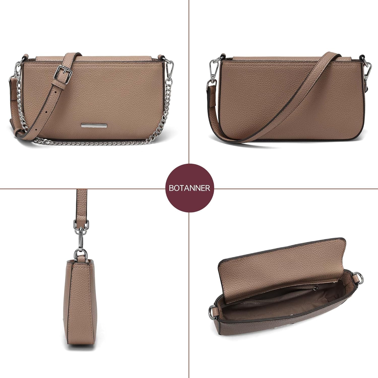 Small Crossbody Bags for Women Leather Crossbody Handbags Cute Crossbody Purse with Adjustable Strap