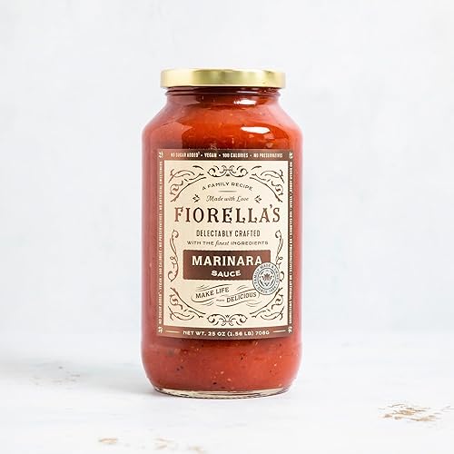 Miniatura 18 de Fiorella's Salsa de pasta Marinara - Salsa de tomate hecha con ingredientes frescos, sin aceite de semilla, sin azúcar añadido, vegano, sin gluten