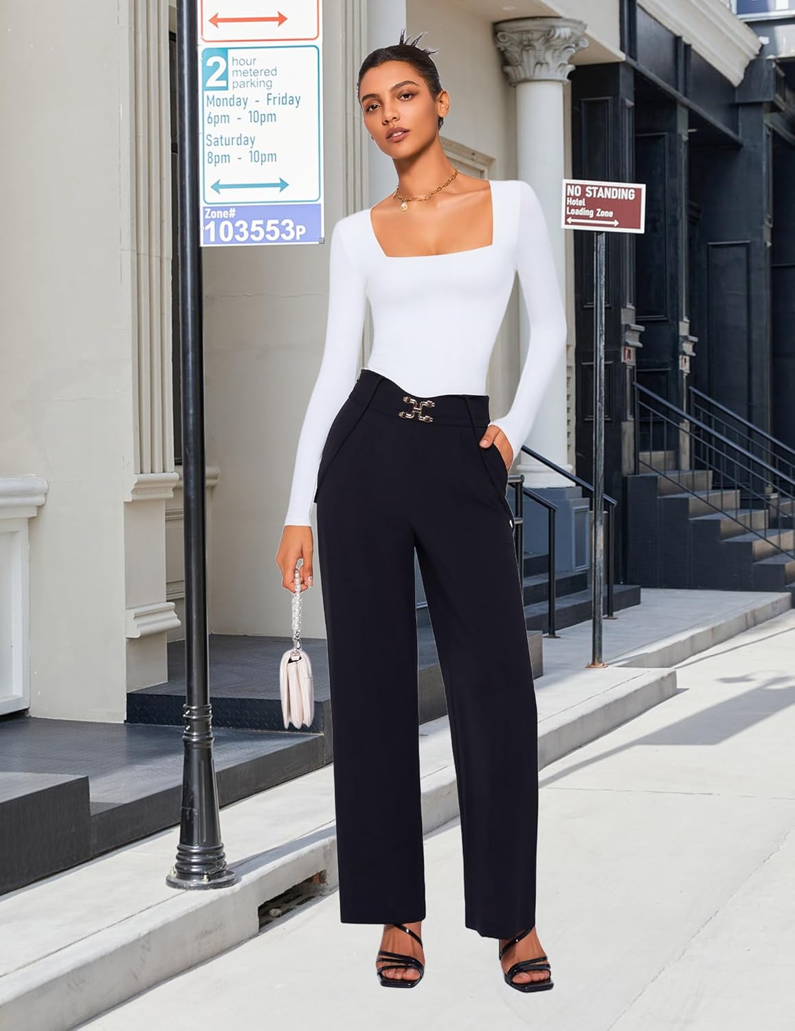 Avidlove Bodysuits for Women Sexy Long Sleeve Bodysuit Square Neck Double Lined Ruched Snap Closure Bodysuit Tops - Image 2