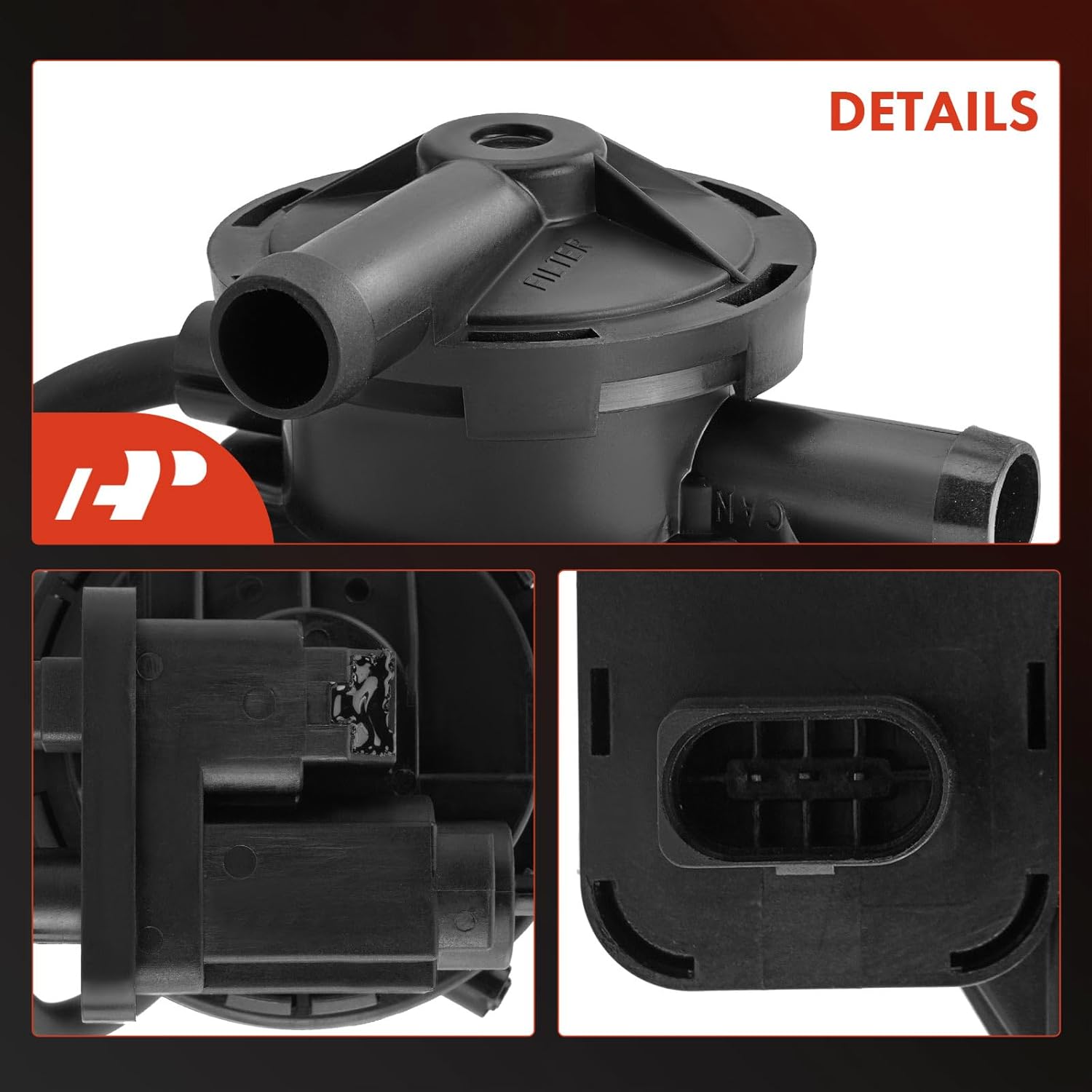 A-Premium Fuel Vapor Leak Detection Pump Compatible with Volkswagen Touareg 2004 2005 2006, Replace# 7L0906271