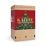 Kaffee Adventskalender 2025 für Männer & Frauen - Weihnachtskalender 2025 mit 25 Gourmet Kaffees aus Aller Welt | Gemahlener Kaffee Probierset für Erwachsene | Kaffee Geschenke für Mann & Frau Rot (DE)