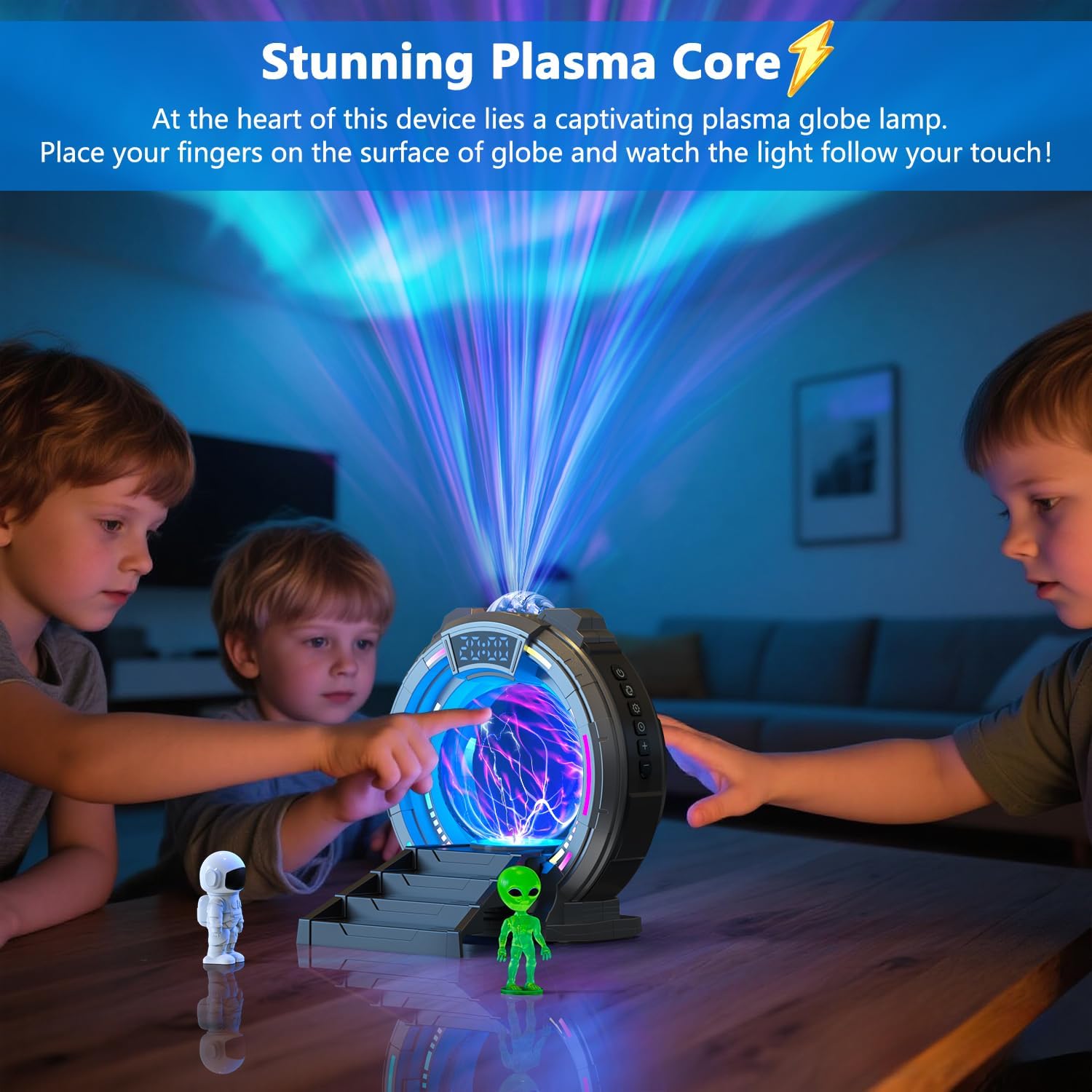 Northern Lights Projector for Kids: Galaxy Aurora Projector with Remote Control, Adjustable Color, Room Decor with Bluetooth Speaker, Timer, White Noise,Gifts for kids, Adults, Christmas, Birthday