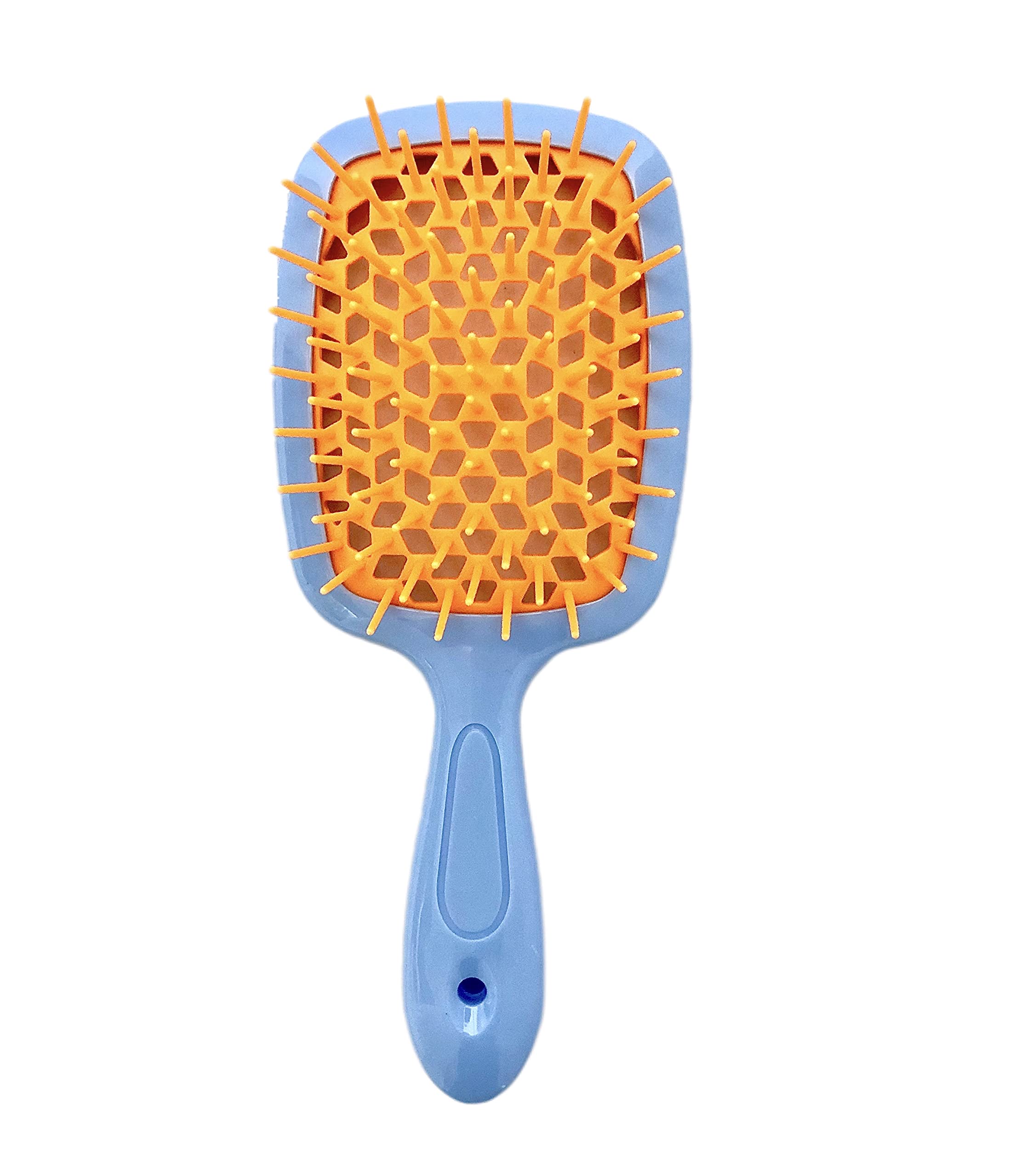 Detangling Hair Brush, Massage Curl Comb for Natural Curly Wet Dry Thick Straight Long Hair (BLUE+ORANGE)
