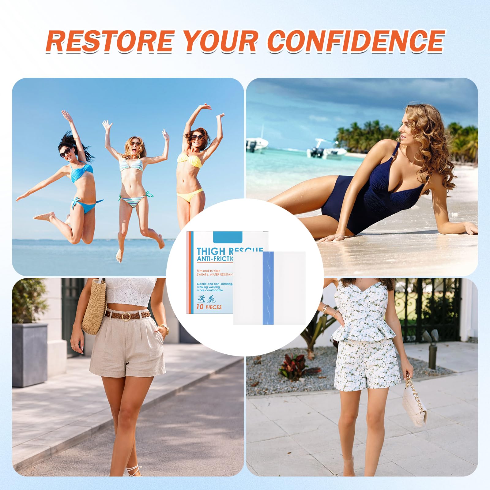 30 Piezas Antirozaduras Muslos Invisible Thigh Lift Tape Pegatinas Invisibles Parche De Sujeción Del Muslo Cintas Transparentes Para Levantamiento De Muslos Resultados Instantáneos Moldean Las Piernas