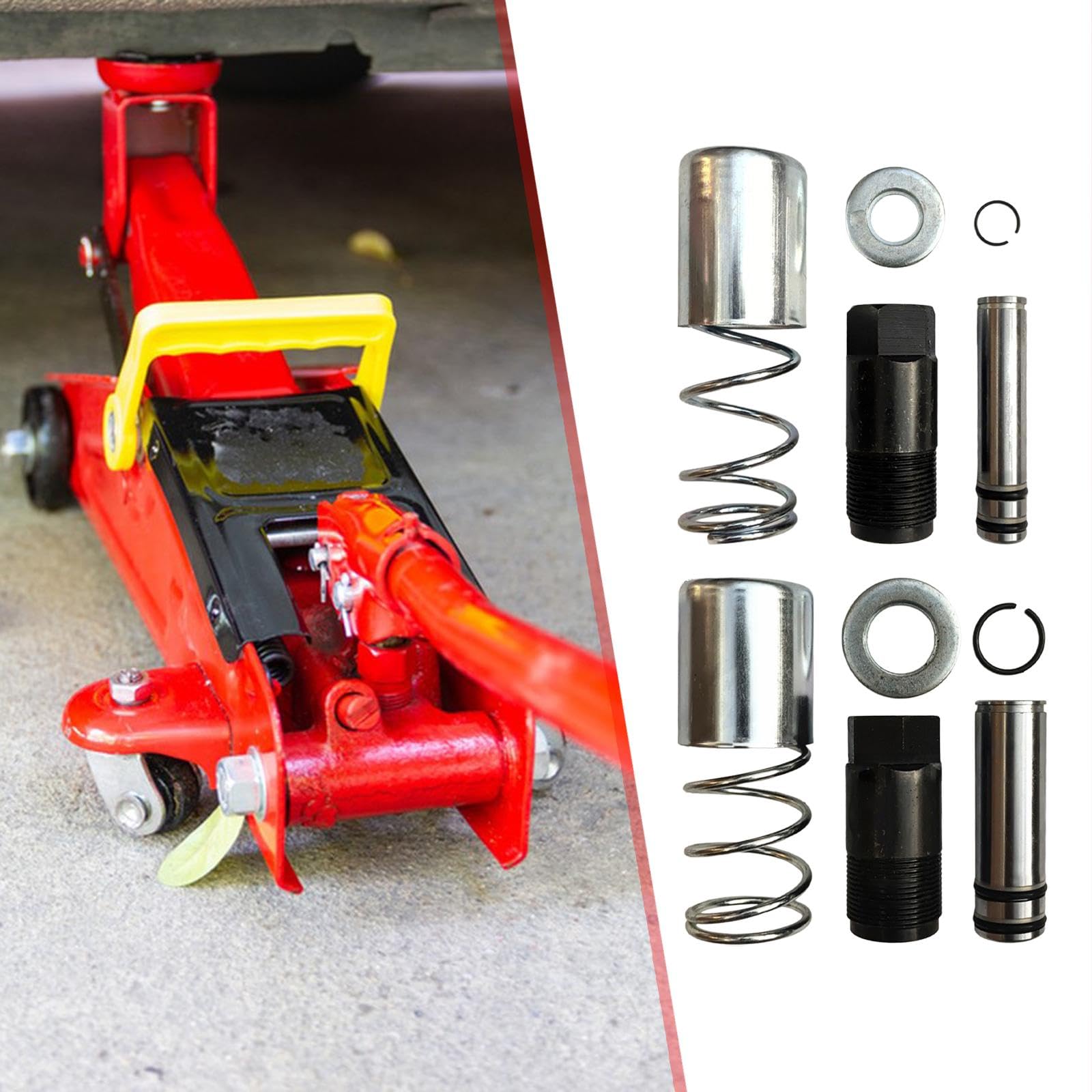 Double Pompe Horizontale à Piston, pièces de Rechange polyvalentes, Pompe à à vérin Horizontal hydraulique Robuste pour Jeu de Joints de Voiture, A et B