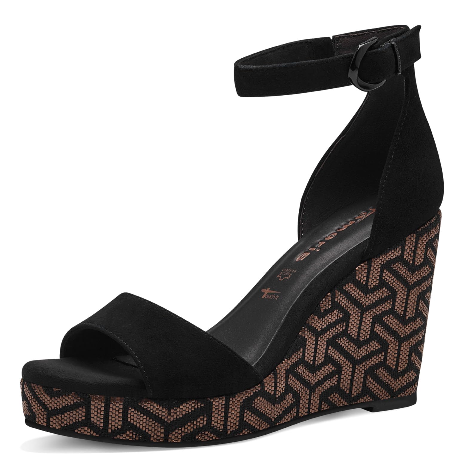 Tamaris Women's 1-28331-42 Sling Sandals, black, 3.5 UK