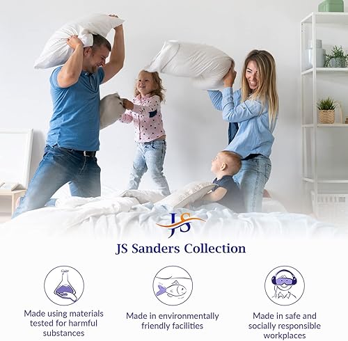 Miniatura 7 de Juego de sábanas de 5 piezas, 100% algodón egipcio de 1000 hilos, calidad hotelera de lujo, acabado italiano, sábanas de fibra larga que se adapta a