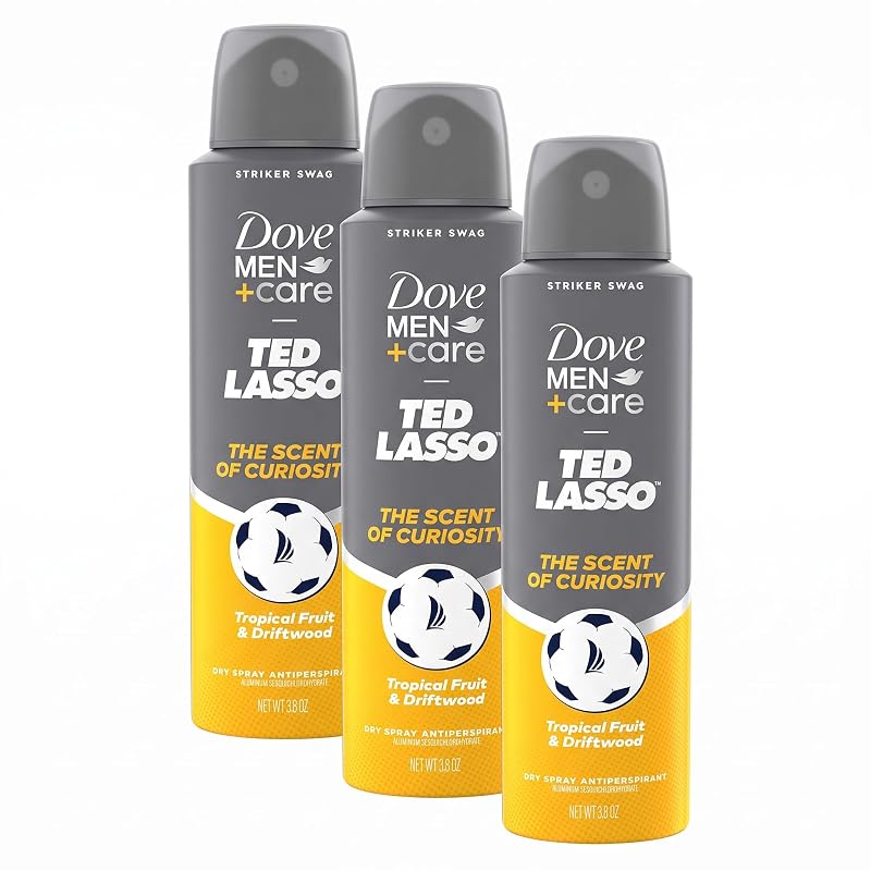 Desodorante antitranspirante spray seco DOVE MEN + CARE Striker Swag, edição limitada FIFA, 3 unidades de 108 g