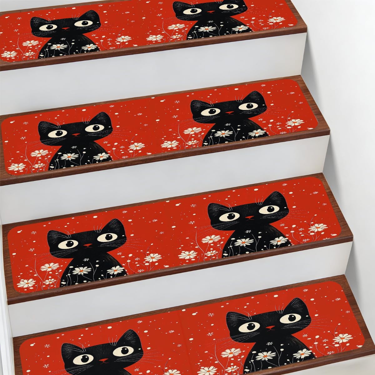 Alfombra para escaleras interiores en Navidad: calidez y seguridad