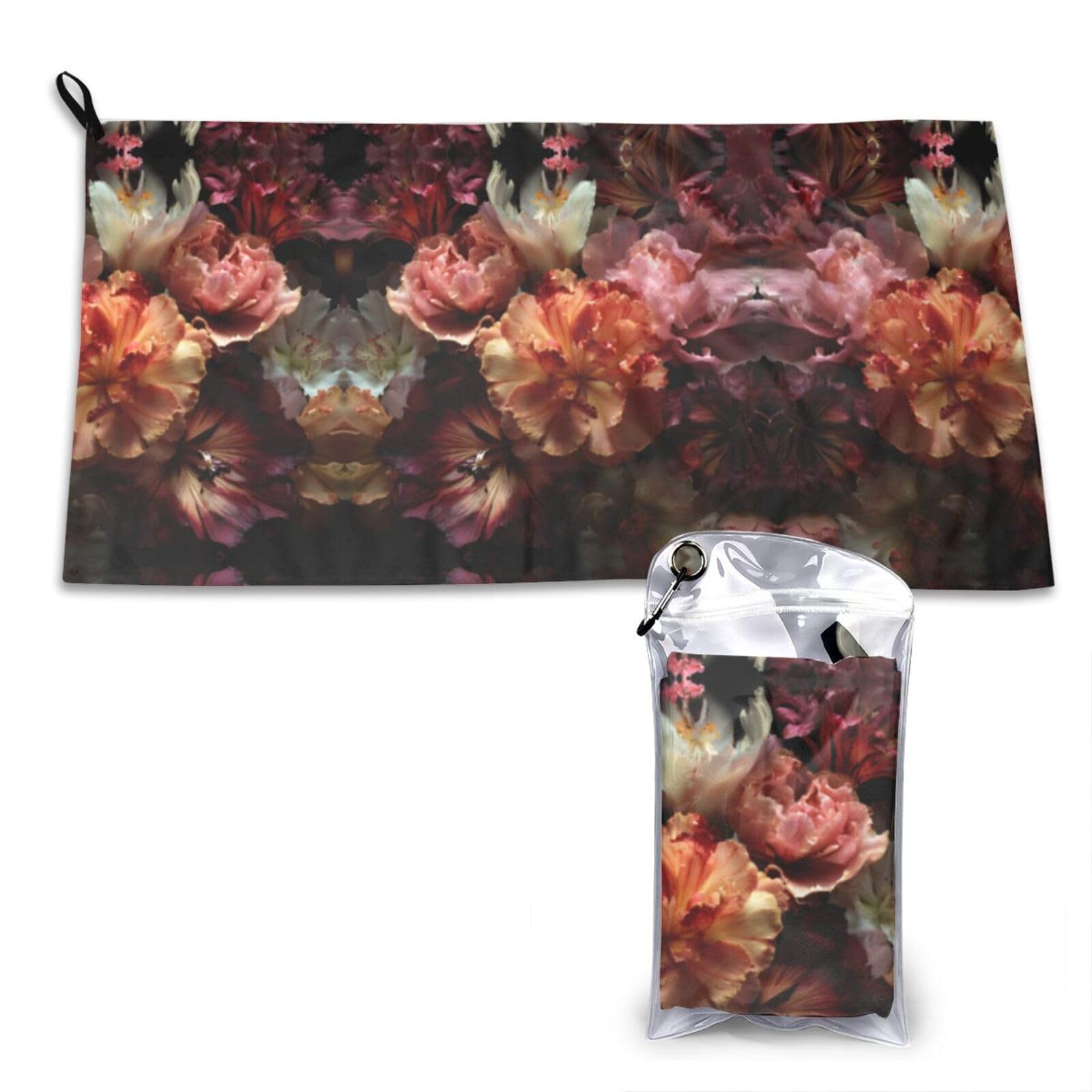 WXWJSHMGC Floral Print Cooling Towel, Gym Towel,Cooling Towels For Neck, Soft Breathable Travel Cool Towel,Sports Towels For Gym,Camping