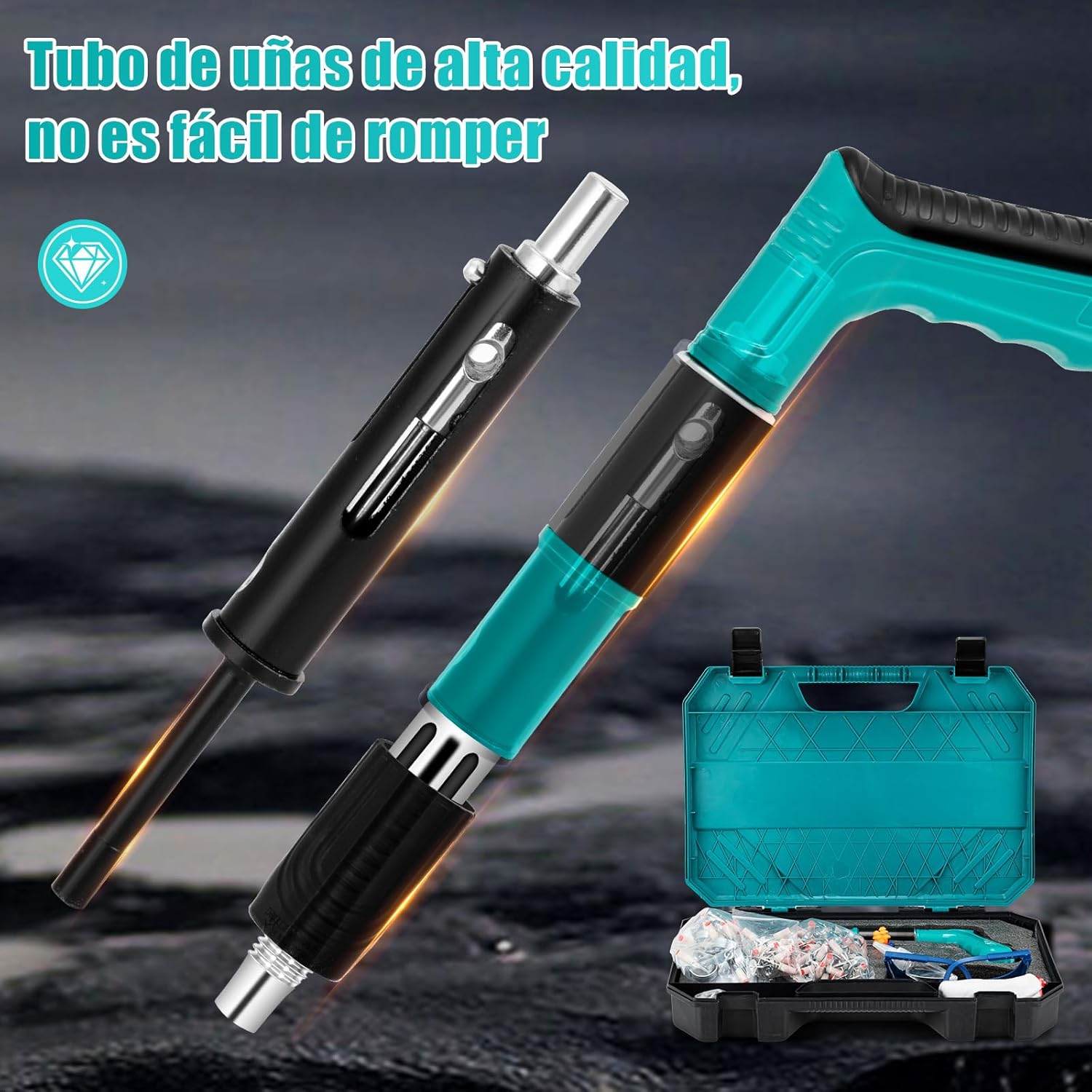 CAILESER Cordless Portable Nail Gun and carrying case