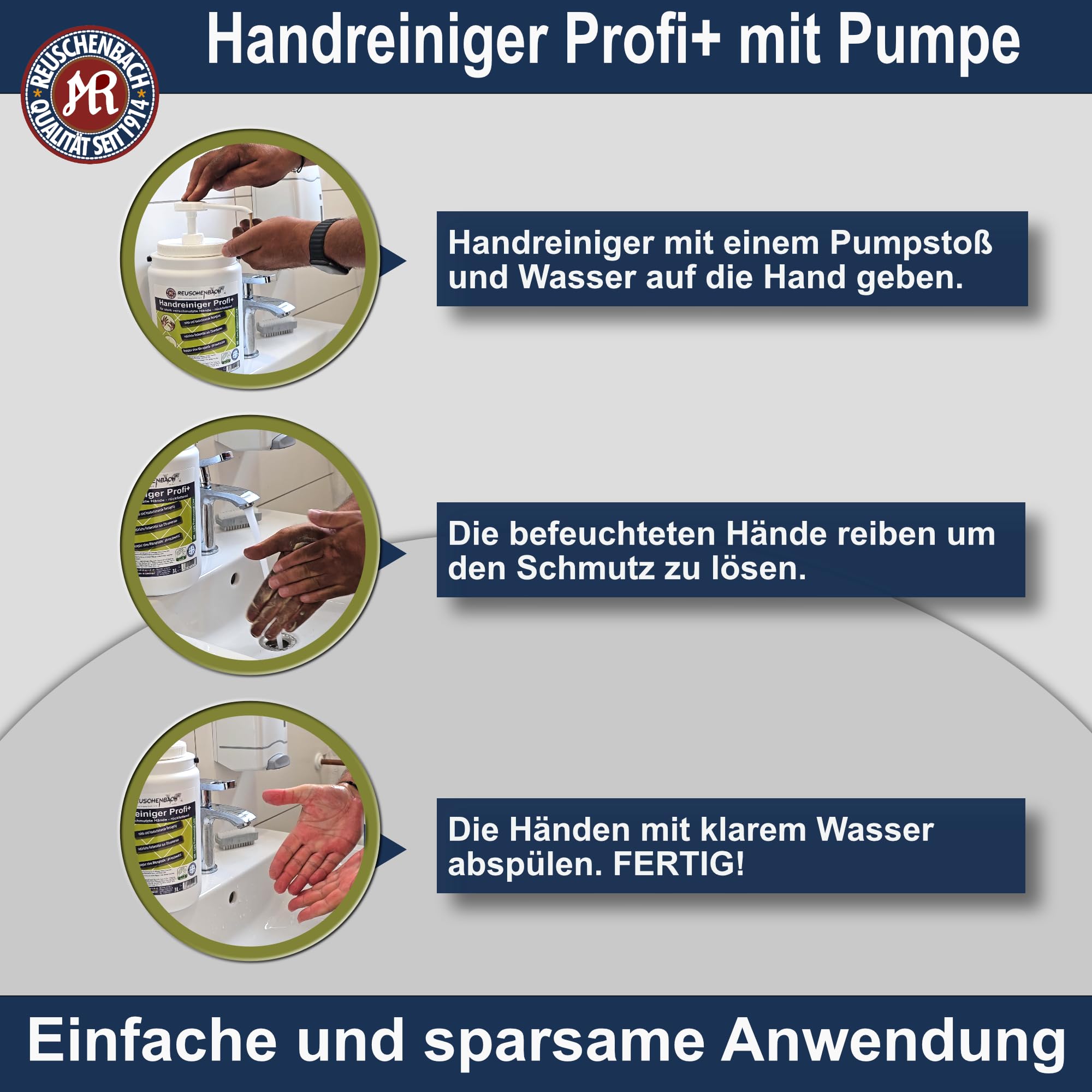 Handreiniger Profi+ mit PVC Dosierpumpe, 3 Liter