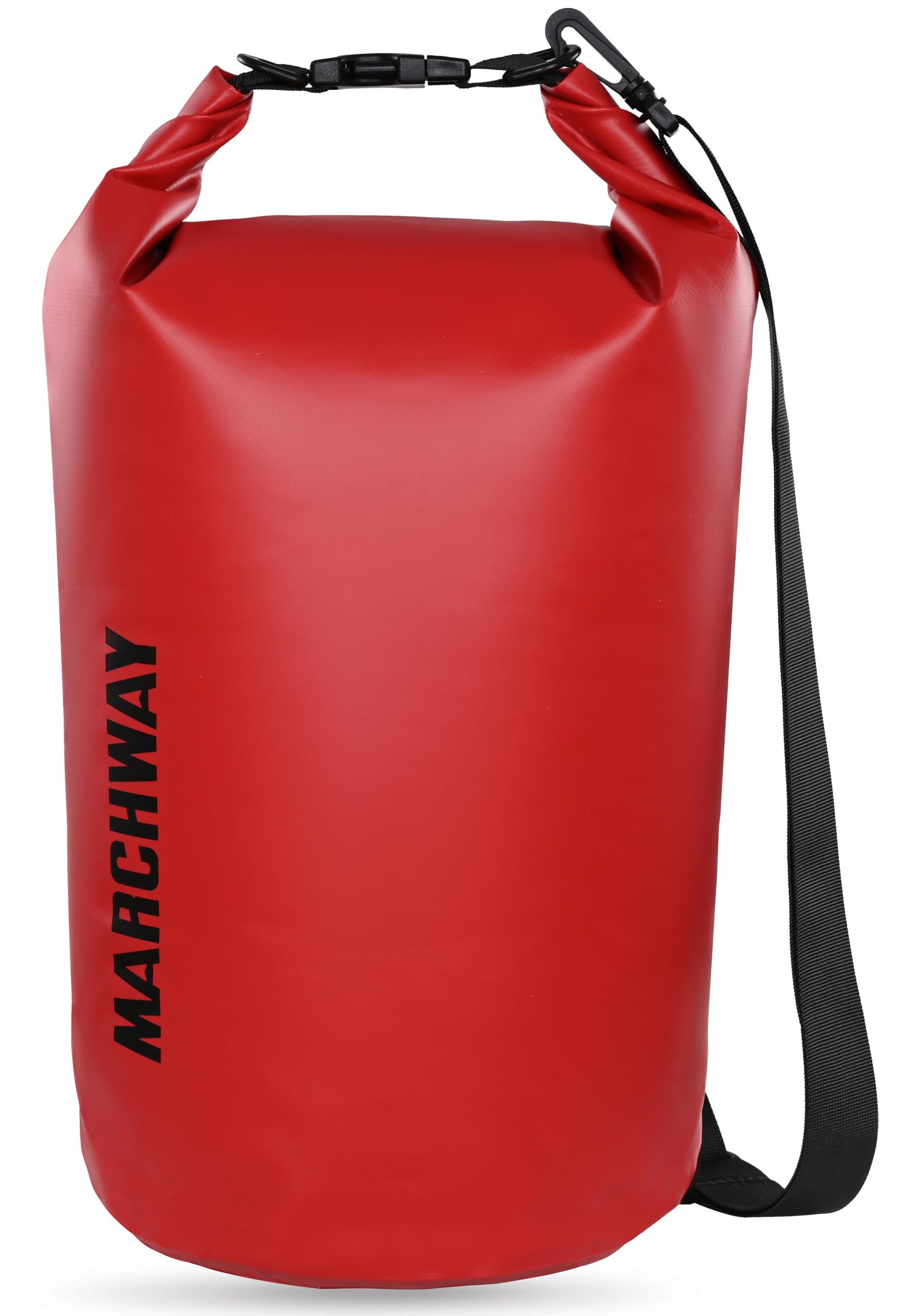 MARCHWAY Floating Waterproof Dry Bag Backpack 5L/10L/20L/30L/40L, Roll Top Sack Keeps Gear Dry for Kayaking, Rafting, Boating, Swimming, Camping, Hiking, Beach, Fishing (Red, 20L) — image 1