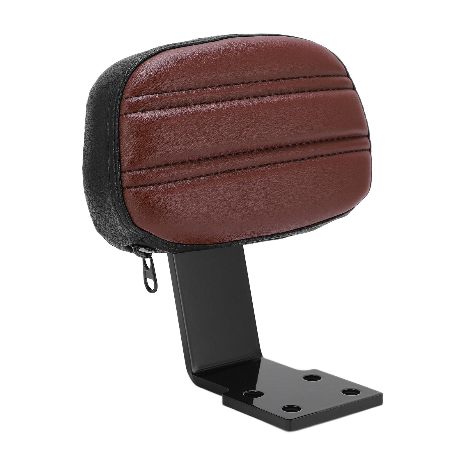 Reemplazo de Kits de Asiento de Pasajero Trasero con Respaldo, Accesorios de Motocicleta, para Indian Scout Bobber 2018-2023 (Marrón)