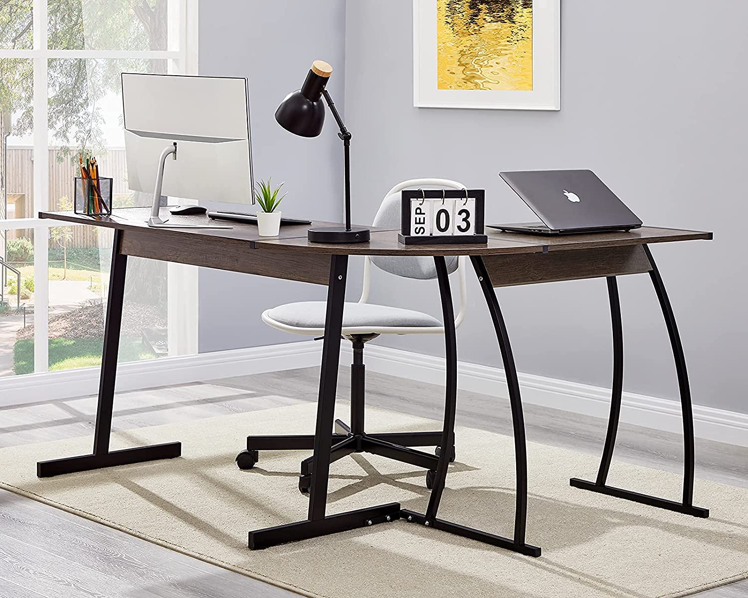 Buy ComputerDesk Office Desk LShaped Wood Corner Desk Computer