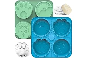 UPSKY 2PCS Dog Freezer Molds Large Dog Paw