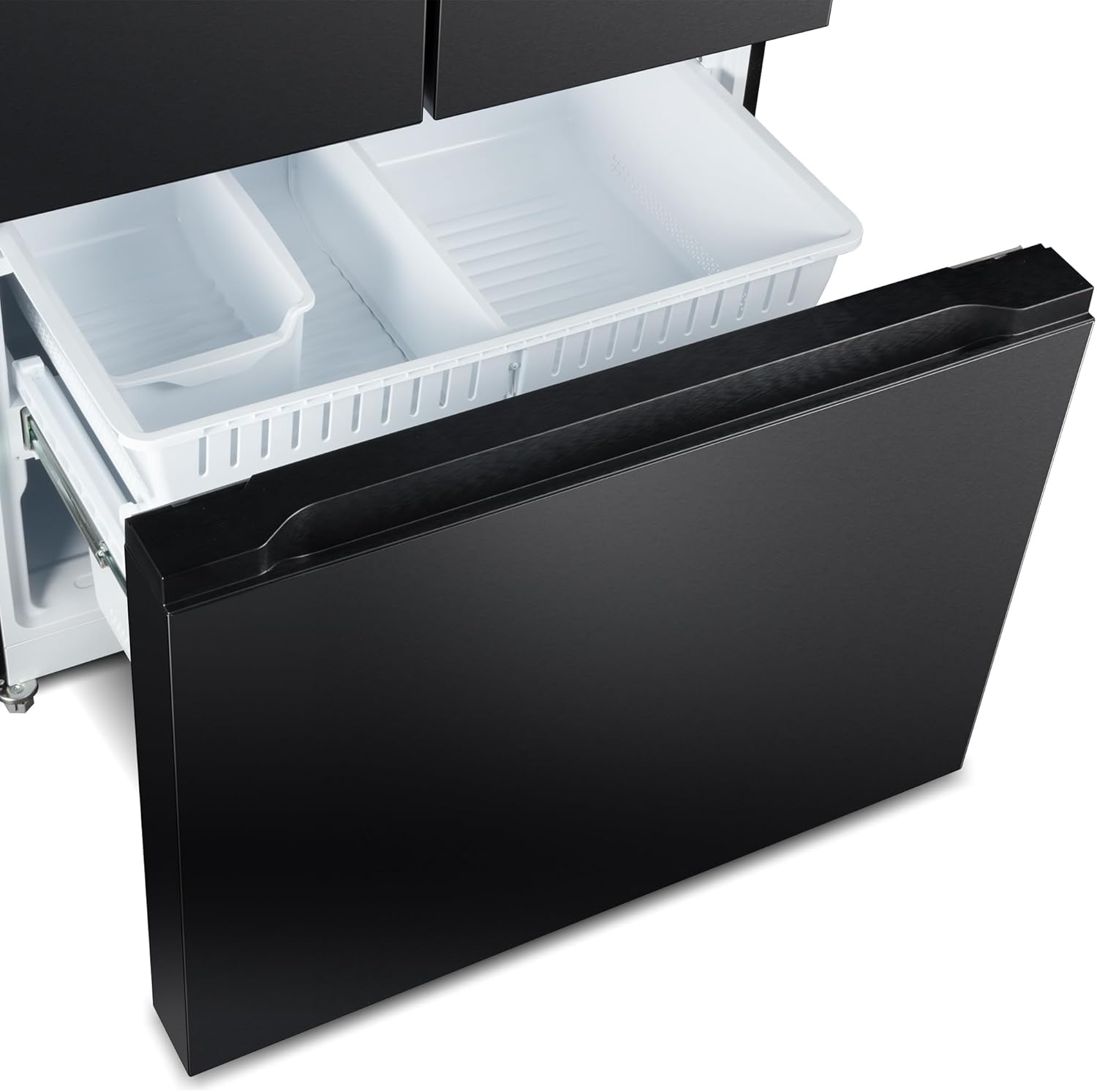 36 in. Vista Collection 27.4 cu. ft. French Door Refrigerator, Freezer Drawer, Water Dispenser, Ice Maker, Matte Black