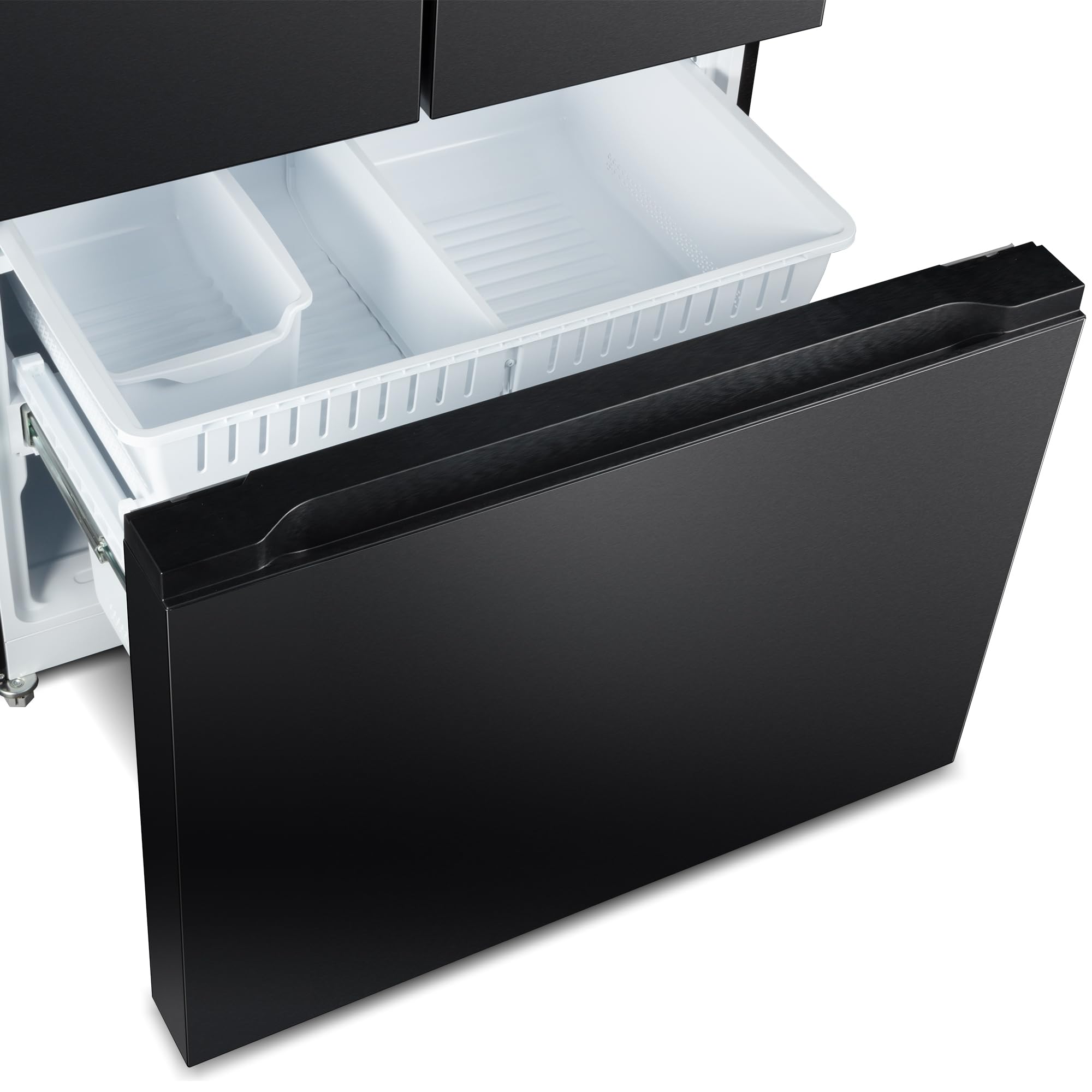 36 in. Vista Collection 27.4 cu. ft. French Door Refrigerator, Freezer Drawer, Water Dispenser, Ice Maker, Matte Black on Fridge.com