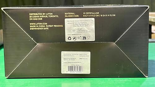 Miniatura 2 de LIITON Denali Mountain - Juego de 2 vasos de whisky de cristal pesado, vaso grueso de borbón congelable de 1 libra cada uno, regalos de whisky