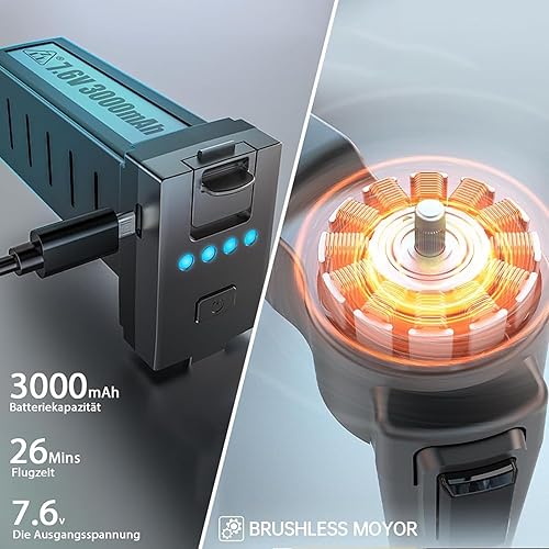 Miniatura 6 de ZLL SG906 MINI Drone con cámaras 4K, cardán de 3 ejes, evitación de obstáculos láser de 360 grados, RC 0.7 mi, cuadricóptero plegable profesional