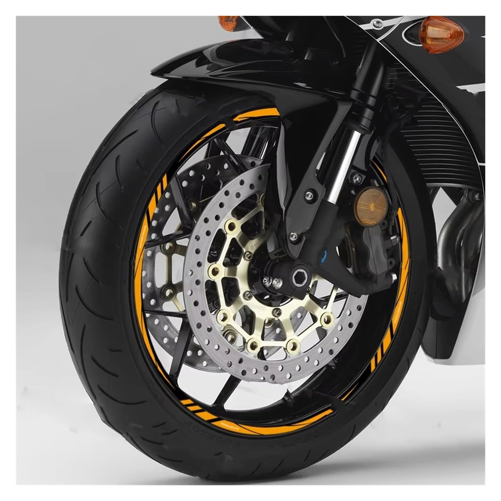 Naben-Aufkleber, Felge, 30,5 cm, 33,5 cm, 35,6 cm, 38,1 cm, 40,6 cm, 43,2 cm, 45,7 cm, reflektierender Motorrad-Felgenaufkleber, Radnabenstreifen, Reifenaufkleber, Streifenband (30,5 cm 03)