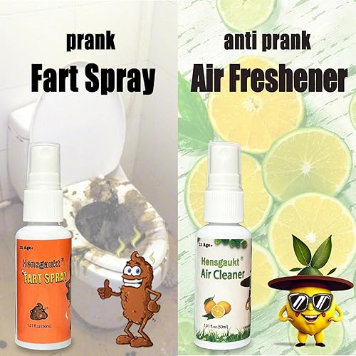 Miniatura 3 de Spray de pedos extra fuerte de larga duración, divertidos regalos y bromas para niños y niñas (1 aerosol para pedos + 1 spray antipedos)
