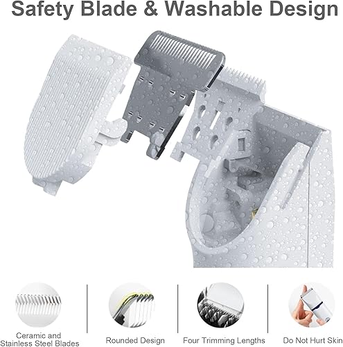 Miniatura 3 de KIKETECH Cortapelos para perros, cortadora de pelo de perro de bajo ruido, kit de aseo inalámbrico 4 en 1 para perros pequeñosgatosconejos,