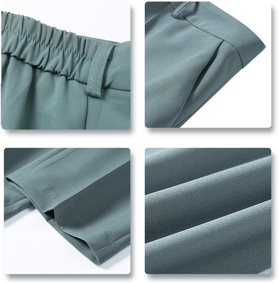 YUNCLOS Women's 2 Piece Office Work Suit Set One Button Blazer and Pants - Image 5