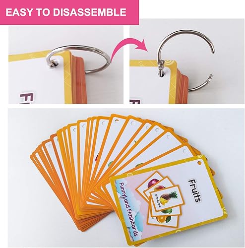 Miniatura 5 de 21 unidsset fruta niños regalos inglés tarjetas flash tarjeta de bolsillo educativo aprendizaje bebé juguetes para niños pre-jardín de infantes