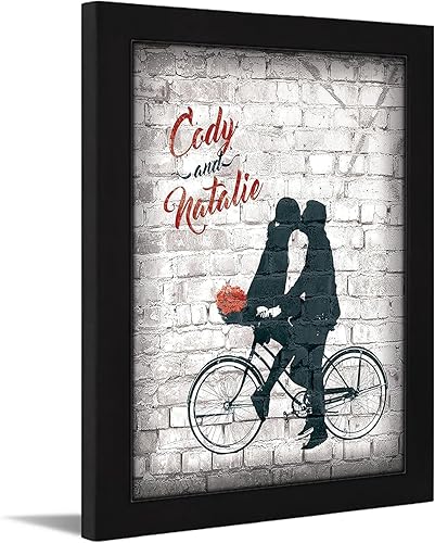 Vista 16 de Personal-Prints Rompecabezas de amor, regalo romántico personalizado en lienzo con tus nombres, personalizado para el día de San Valentín