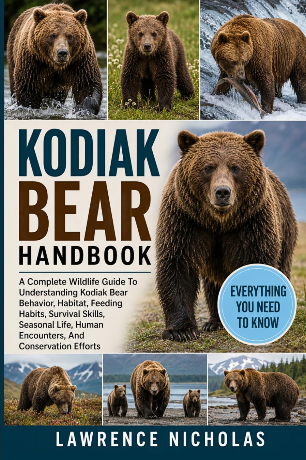 KODIAK BEAR HANDBOOK: A Complete Wildlife Guide To Understanding Kodiak Bear Behavior, Habitat, Feeding Habits, Survival Skills, Seasonal Life, Human Encounters, And Conservation Efforts