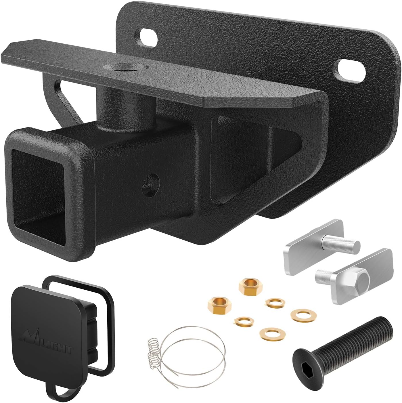 2 inch Rear Trailer Hitch Receiver Class 3 Tow Towing Hitch & Cover Kit, Fits for 2003-2018 Dodge Ram 1500 & 2003-2013 Ram 2500/3500, Tow Combo (Hitch Cover Included)
