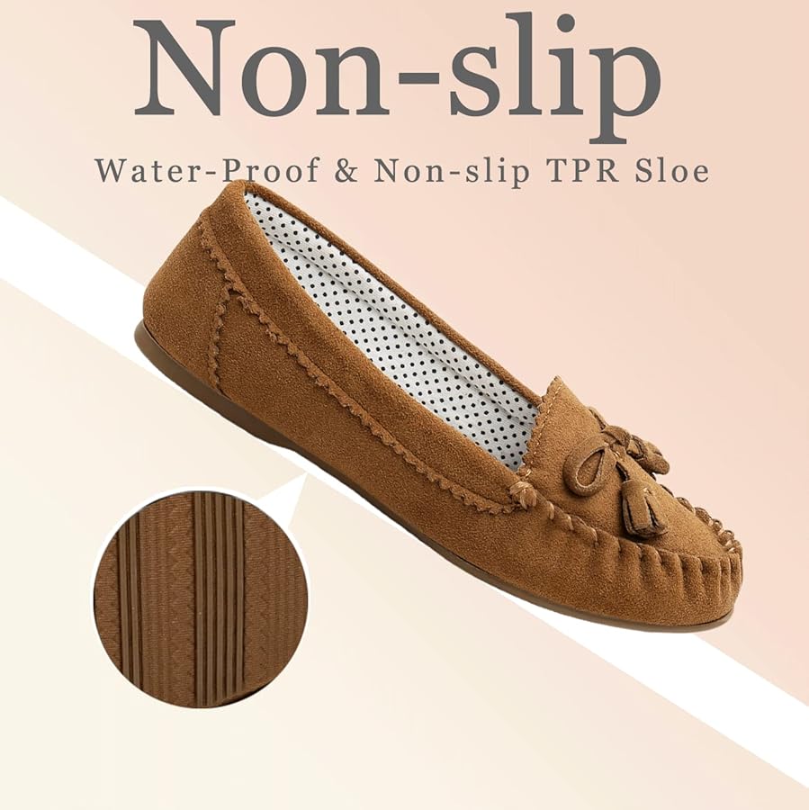 Womens Moccasins Pinpochyaw Womens Moccasin Shoes Indoor Outdoor