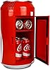 coca-cola coke mini fridge for bedrooms 5.4 l cool box 8 can table top fridge small mini fridges for snacks lunch food drinks beverages rv camping car & travel 12 v portable personal cooler by red