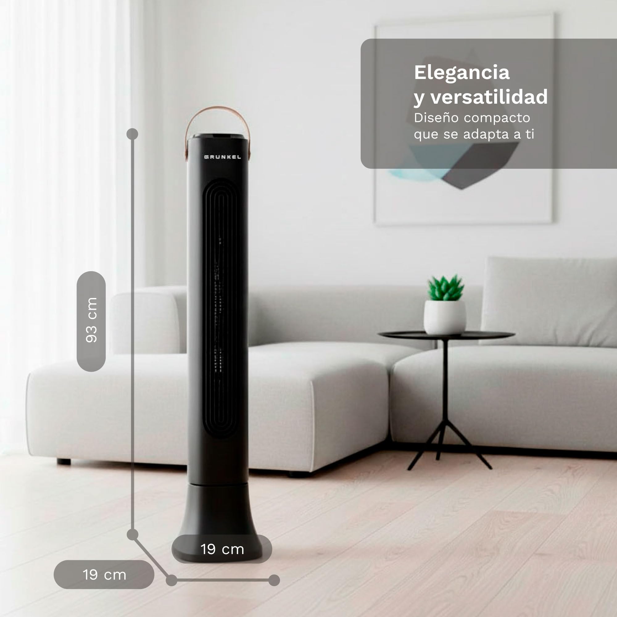 Ventilador de Torre Grunkel TF-DSGNG- 50W- 3 Velocidades