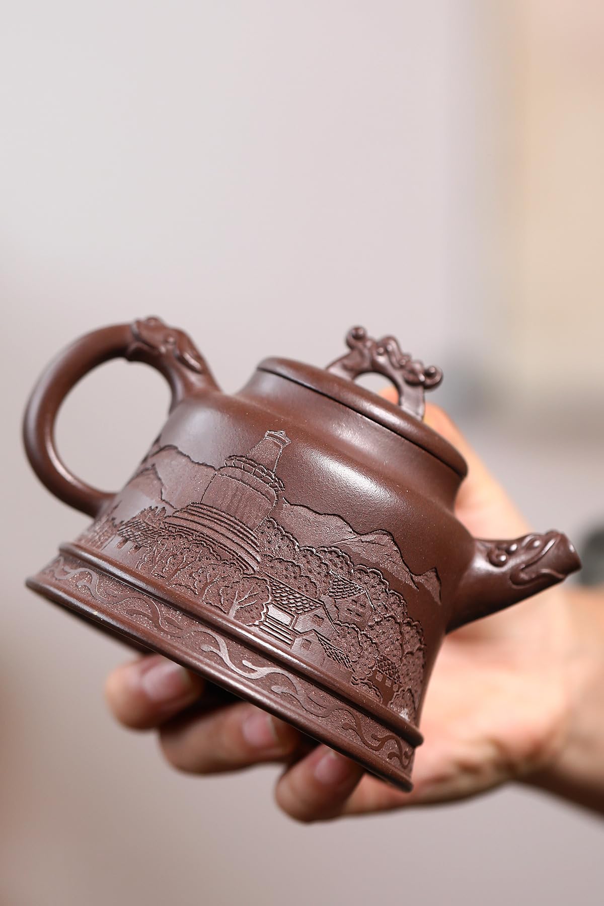 Amazon.com | Handmade Zisha Teapot, Chinese Yixing Purple Clay Tea